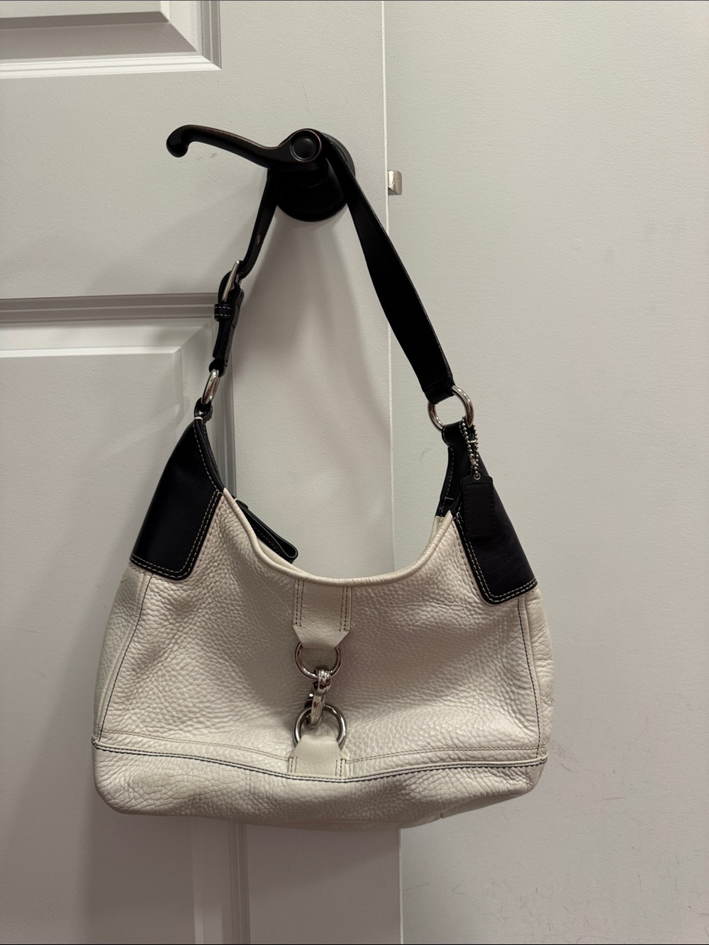Coach Hamilton Hobo leather shoulder bag with hangtag F13088